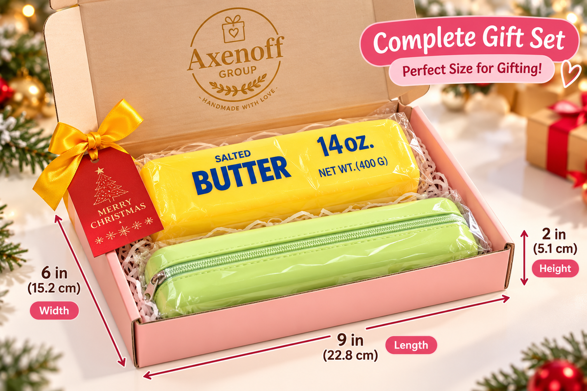 14oz Giant Butter Squishy Stick Realistic Soft Squeeze Stress Relief Gift Set