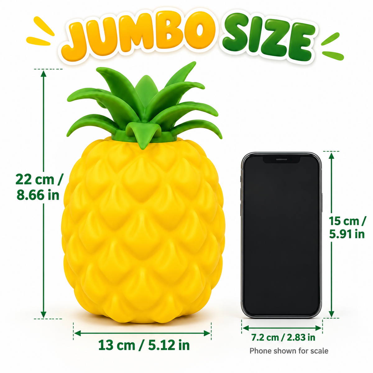 Squishy Stress Relief Toy, Classic Novelty Toy for Kids, Pineapple Squishy Toy