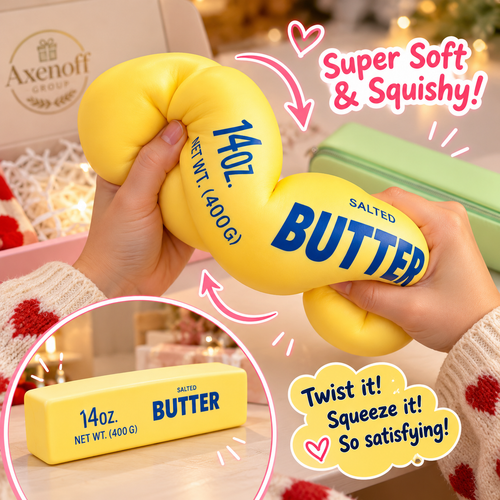 14oz Giant Butter Squishy Stick Realistic Soft Squeeze Stress Relief Gift Set